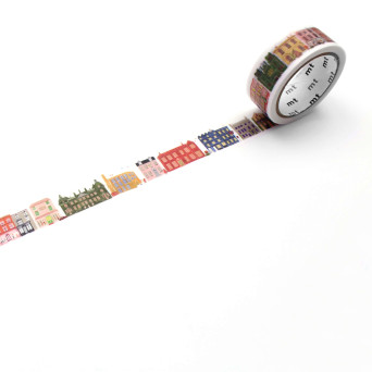 Taśma papierowa washi - MT Masking Tape x Polly Fern - Street 7 m