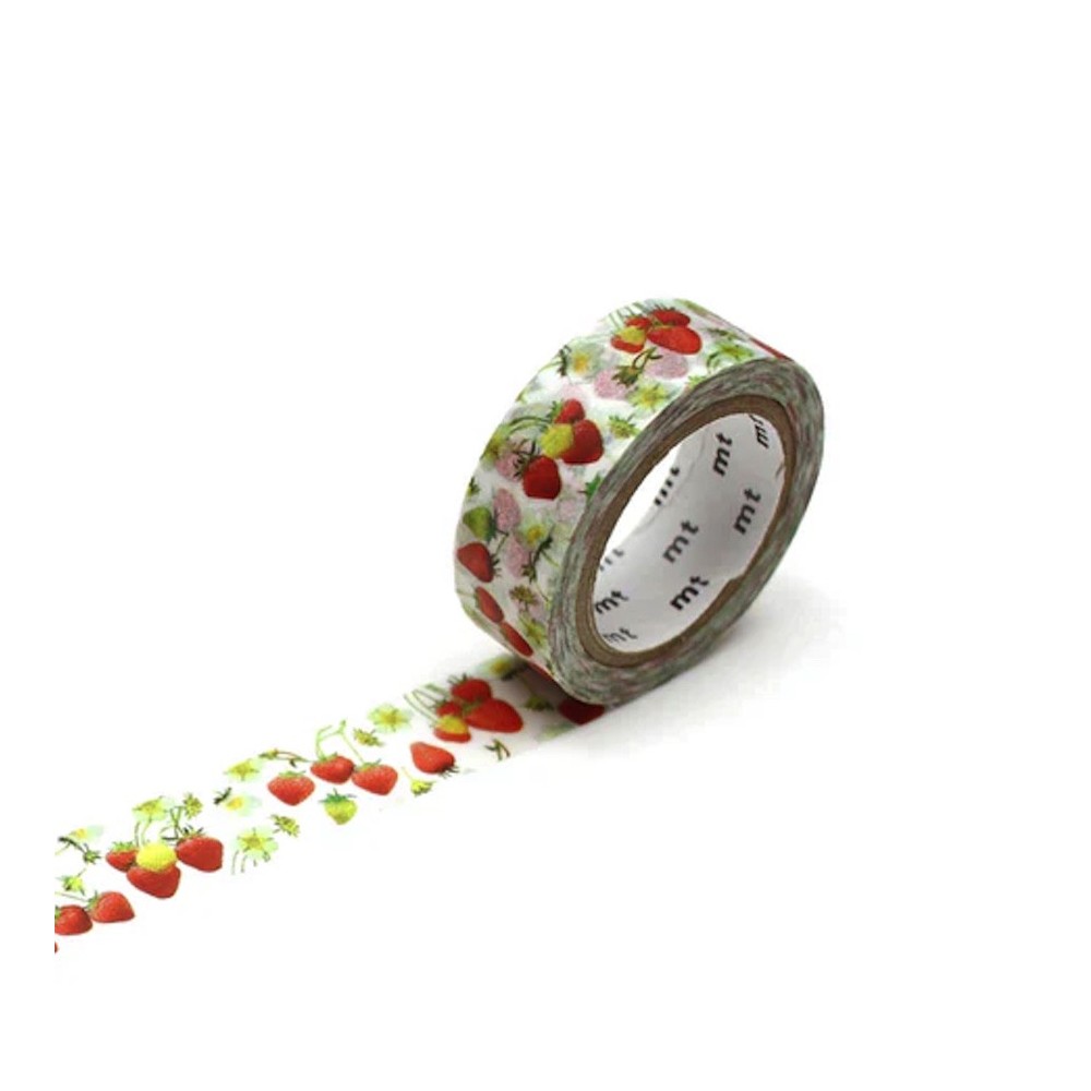 Taśma papierowa washi - MT Masking Tape - Strawberry 7 m