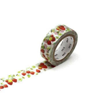 Taśma papierowa washi - MT Masking Tape - Strawberry 7 m