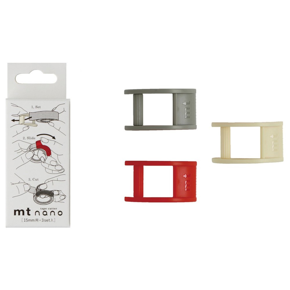 Obcinacze do taśm papierowych washi Nano - MT Masking Tape - 3 szt.