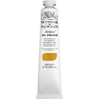 Farba olejna Artists' Oil Colour - Winsor & Newton - Yellow Ochre Pale 200 ml