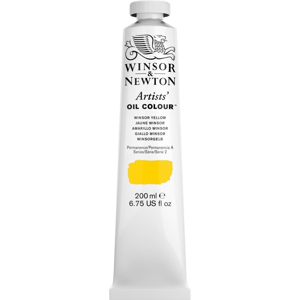 Farba olejna Artists' Oil Colour - Winsor & Newton - Winsor Yellow 200 ml