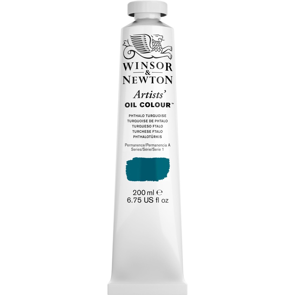 Farba olejna Artists' Oil Colour - Winsor & Newton - Phthalo Turquoise 200 ml