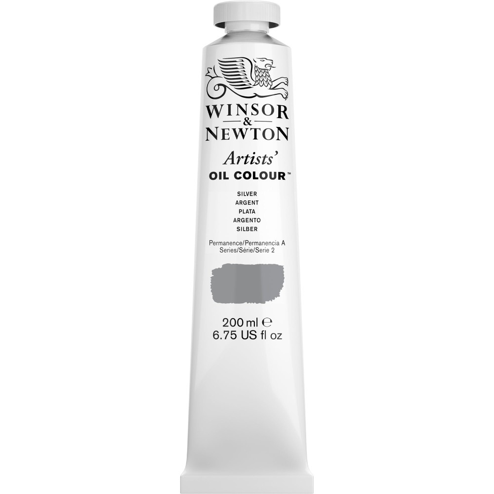 Oil paint Artists' Oil Colour - Winsor & Newton - Silver 200 ml