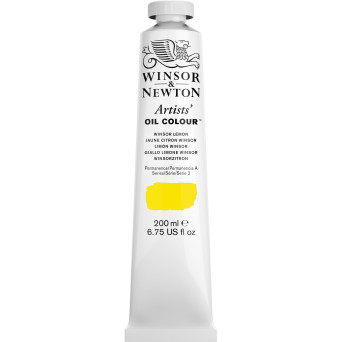Farba olejna Artists' Oil Colour - Winsor & Newton - Winsor Lemon 200 ml