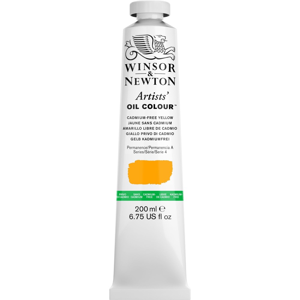 Oil paint Artists' Oil Colour - Winsor & Newton - Cadmium Free Yellow 200 ml