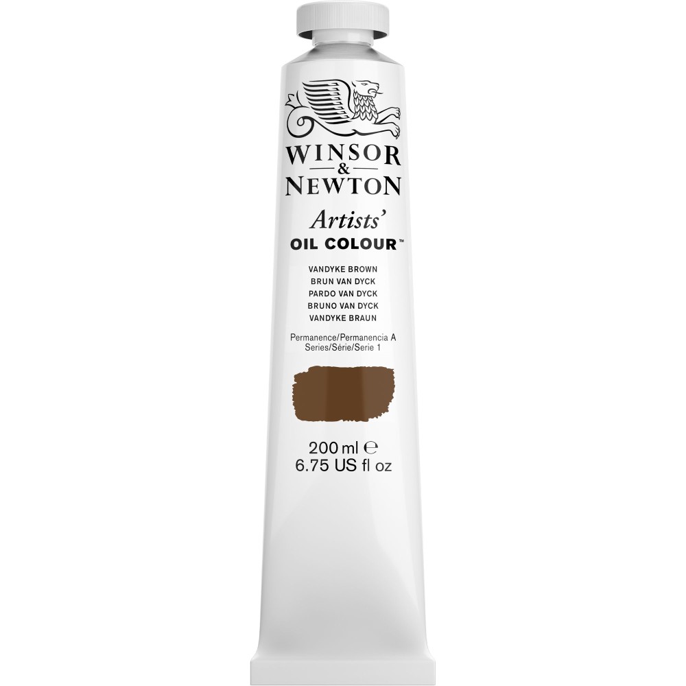 Farba olejna Artists' Oil Colour - Winsor & Newton - Vandyke Brown 200 ml