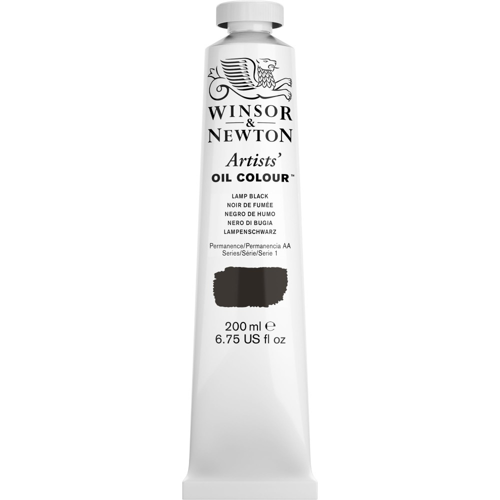 Oil paint Artists' Oil Colour - Winsor & Newton - Lamp Black 200 ml