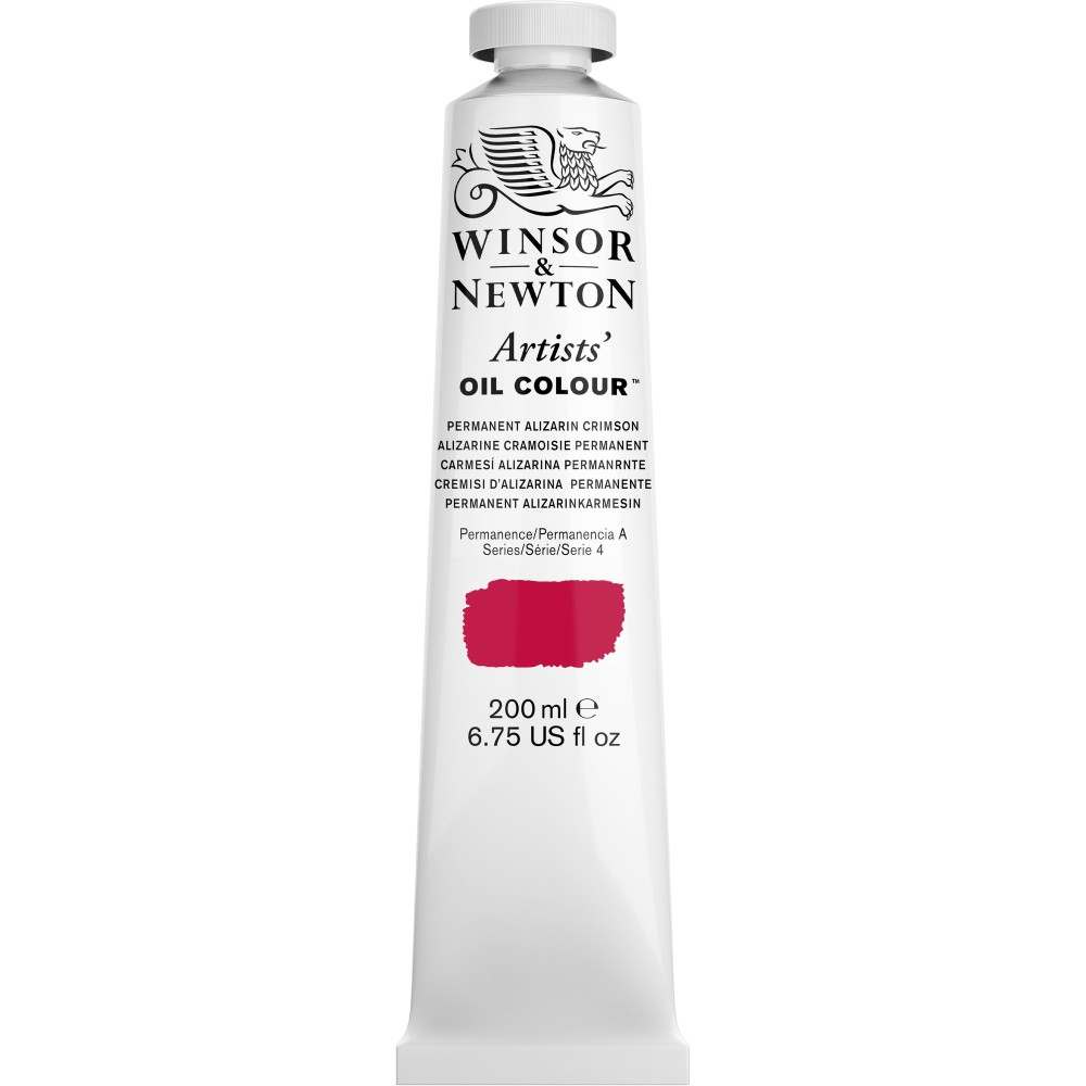 Farba olejna Artists' Oil Colour - Winsor & Newton - Permanent Alizarin Crimson 200 ml