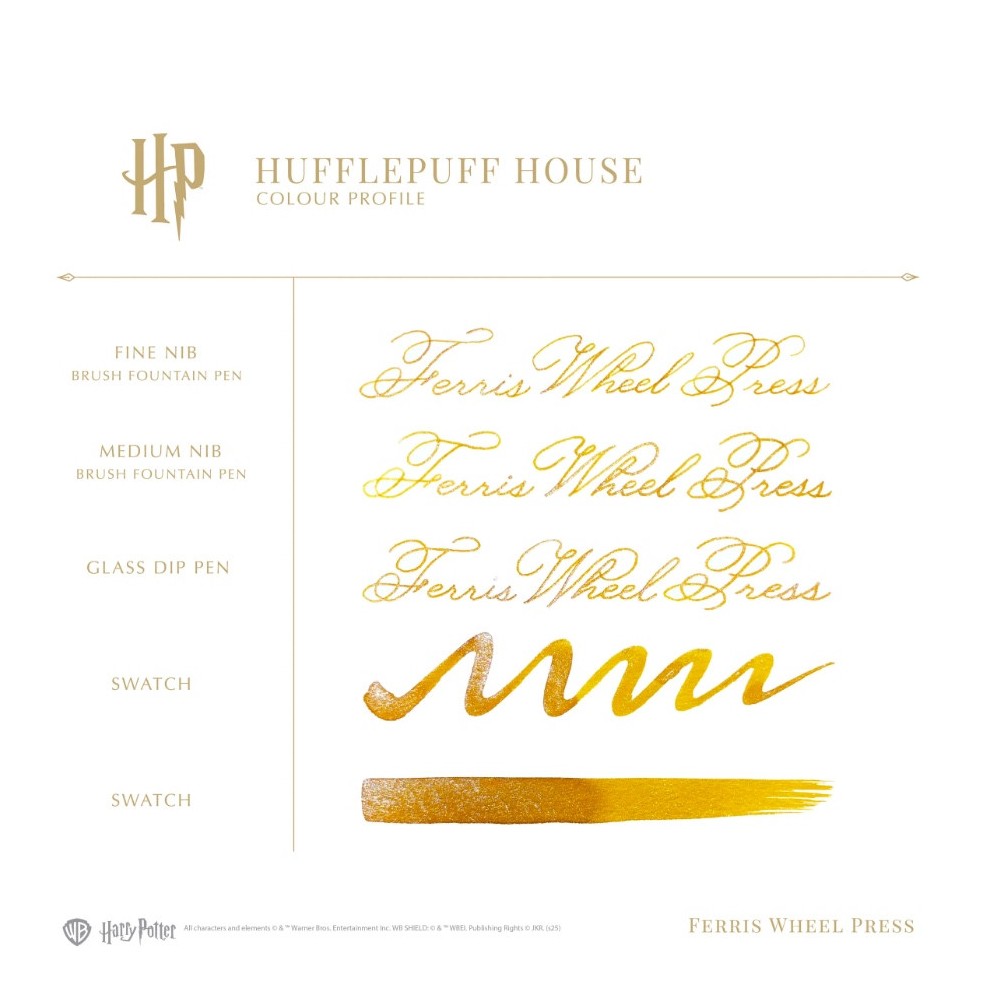 Calligraphy ink Harry Potter - Ferris Wheel Press - Hufflepuff House 38 ml