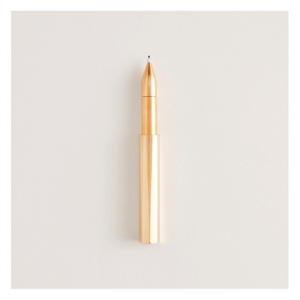 The Wren refillable writing pen - Tom’s Studio - Brass
