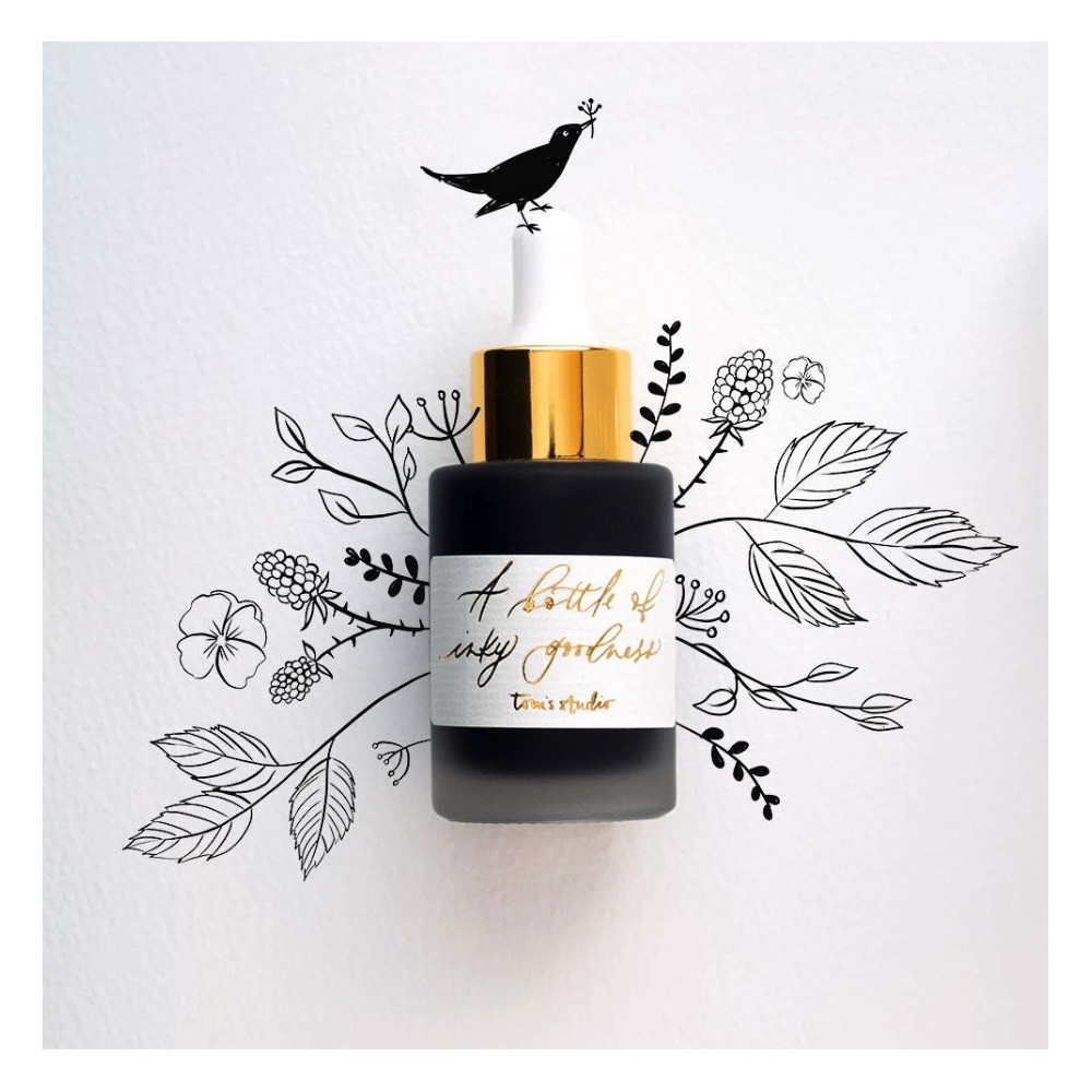 Tusz akrylowy do kaligrafii - Tom's Studio - Jet Black 30 ml