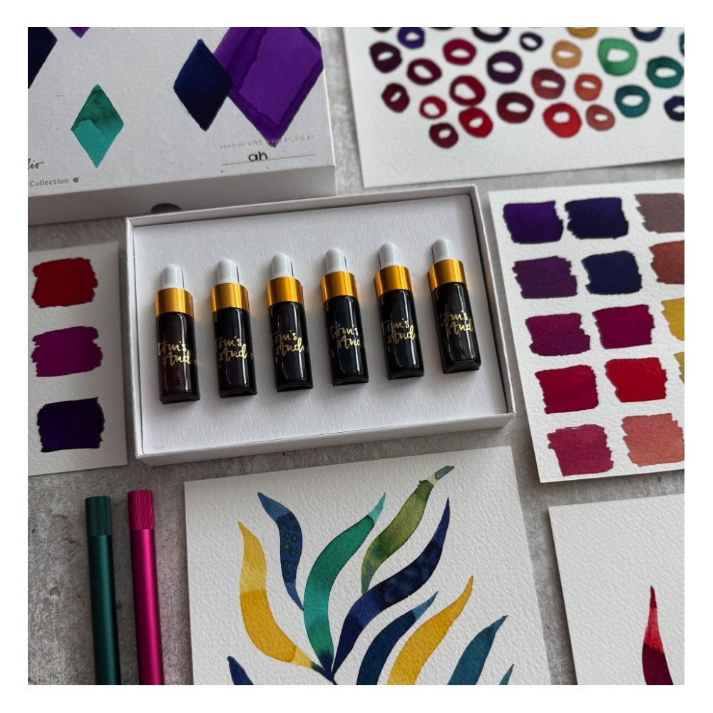 Set of Jewel Mini Ink Collection - Tom’s Studio - 6 x 5 ml
