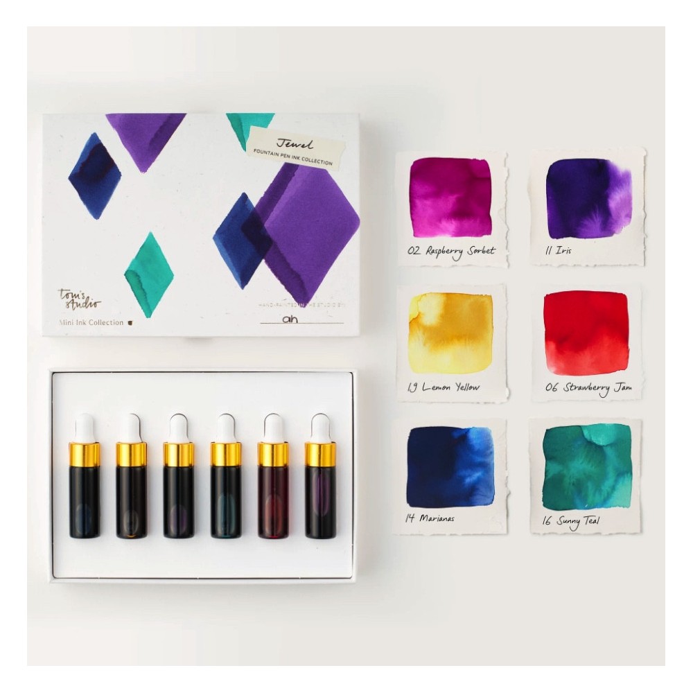 Set of Jewel Mini Ink Collection - Tom’s Studio - 6 x 5 ml