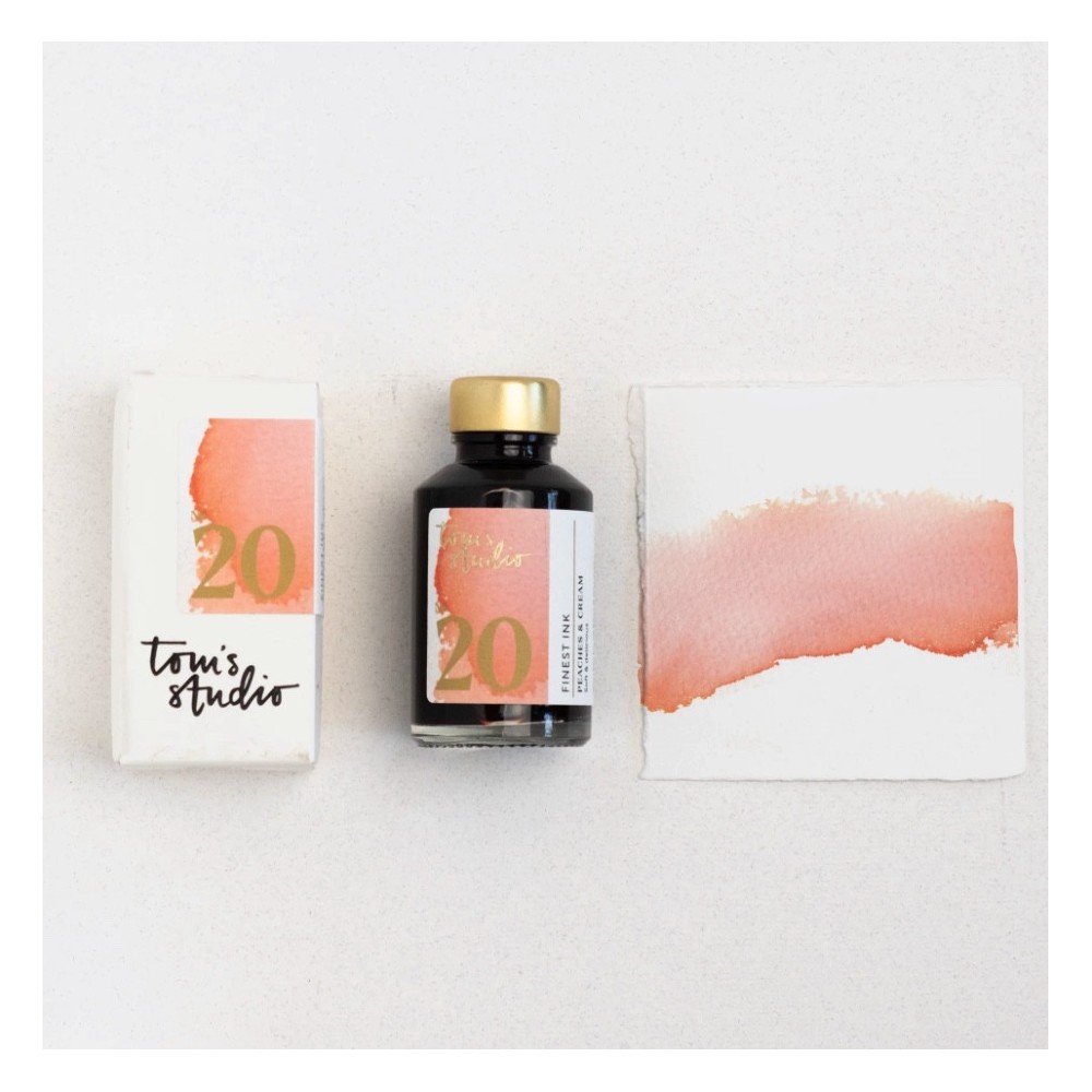 Finest fountain pen Ink - Tom’s Studio - 20 Peaches & Cream 50 ml