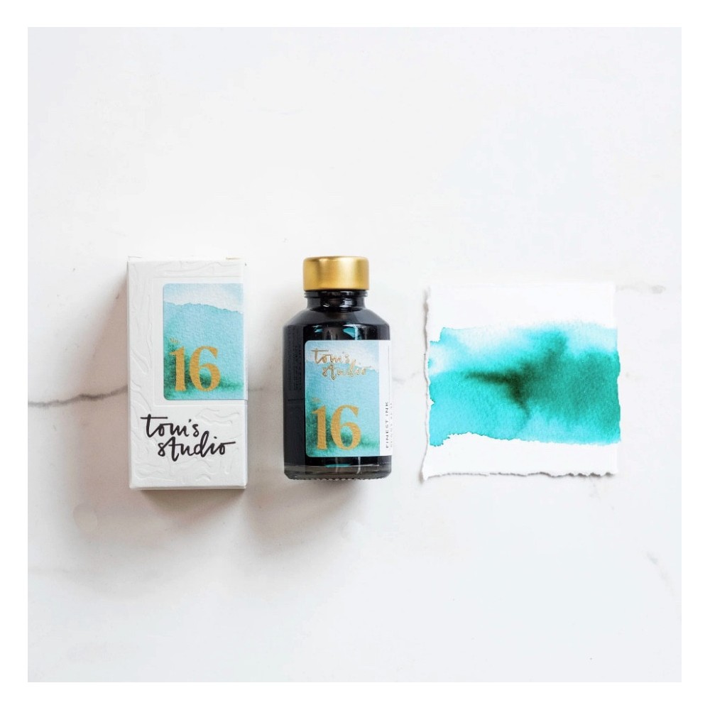 Finest fountain pen Ink - Tom’s Studio - 16 Sunny Teal 50 ml