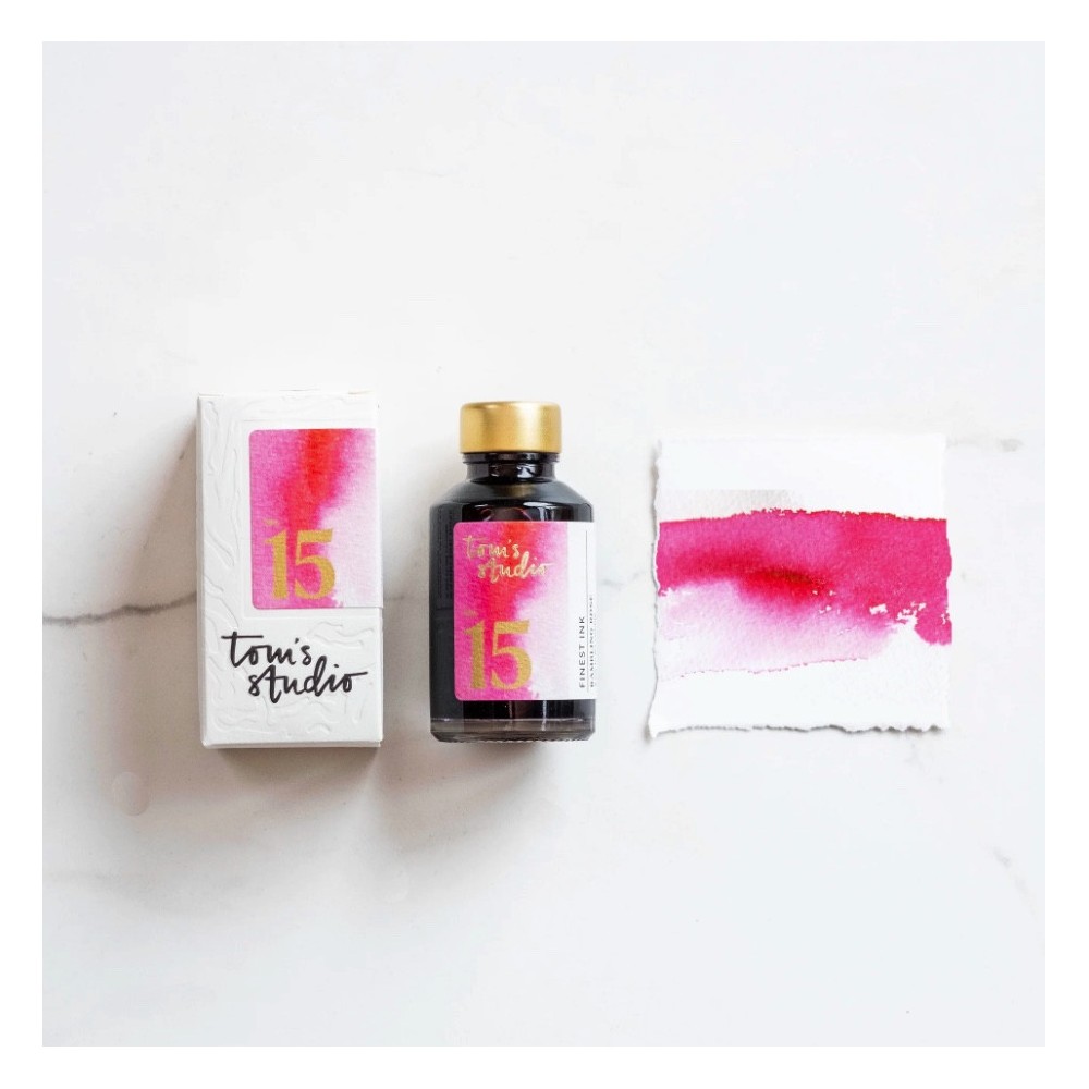 Finest fountain pen Ink - Tom’s Studio - 15 Rambling Rose 50 ml