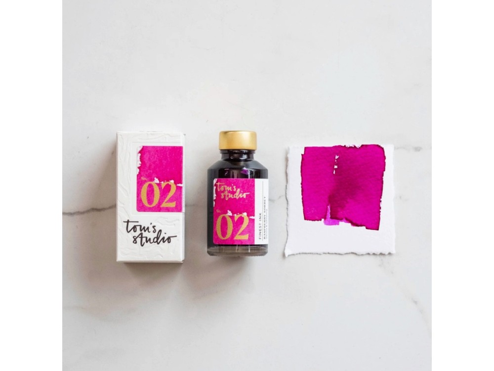 Finest fountain pen Ink - Tom’s Studio - 02 Raspberry Sorbet 50 ml