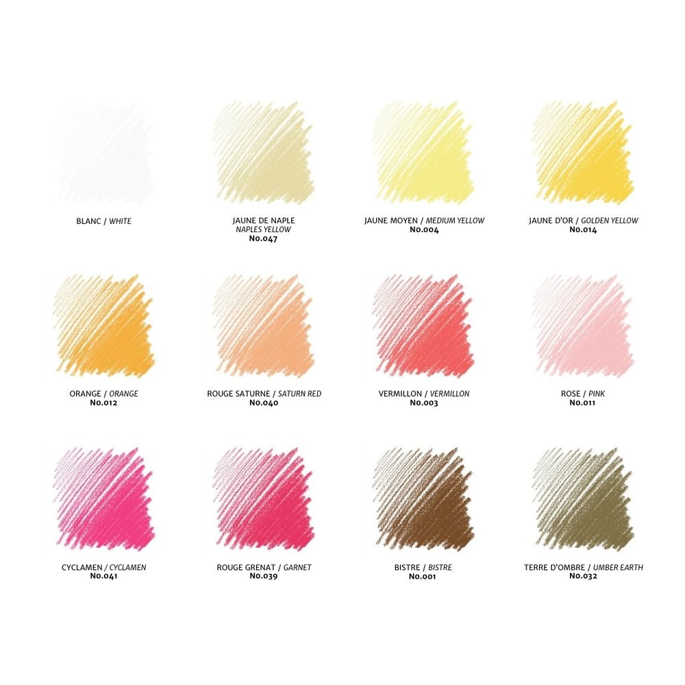 Set of Colour Carrés Pastels - Conté à Paris - 24 pcs