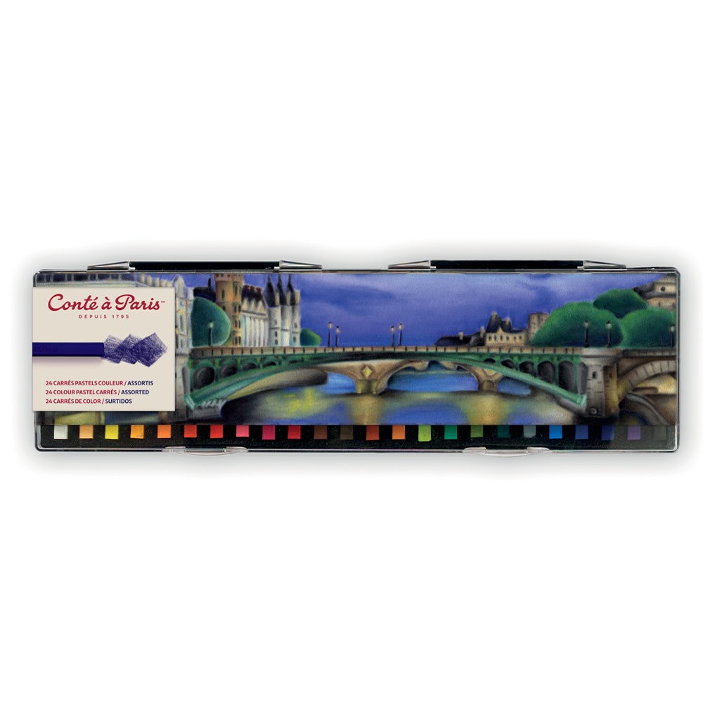 Set of Colour Carrés Pastels - Conté à Paris - 24 pcs