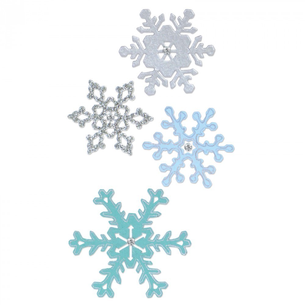 Zestaw wykrojników Thinlits - Sizzix - Snowflakes, 4 szt.