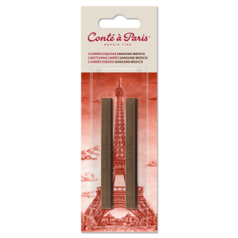 Set of Sketching Carrés Pastels - Conté à Paris - Sanguine Medicis 2 pcs