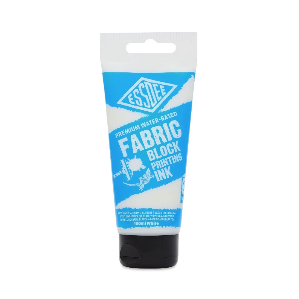 Fabric Block Printing Ink - Essdee - White 100 ml