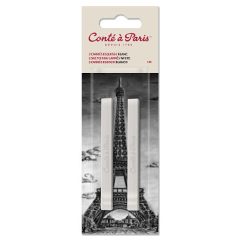 Set of Sketching Carrés Pastels - Conté à Paris - White HB 2 pcs