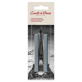 Set of Sketching Carrés Pastels - Conté à Paris - Grey 2 pcs