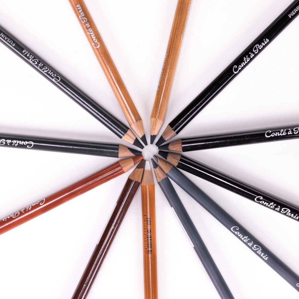 Assorted Sketching Pencils set - Conté à Paris - 12 pcs