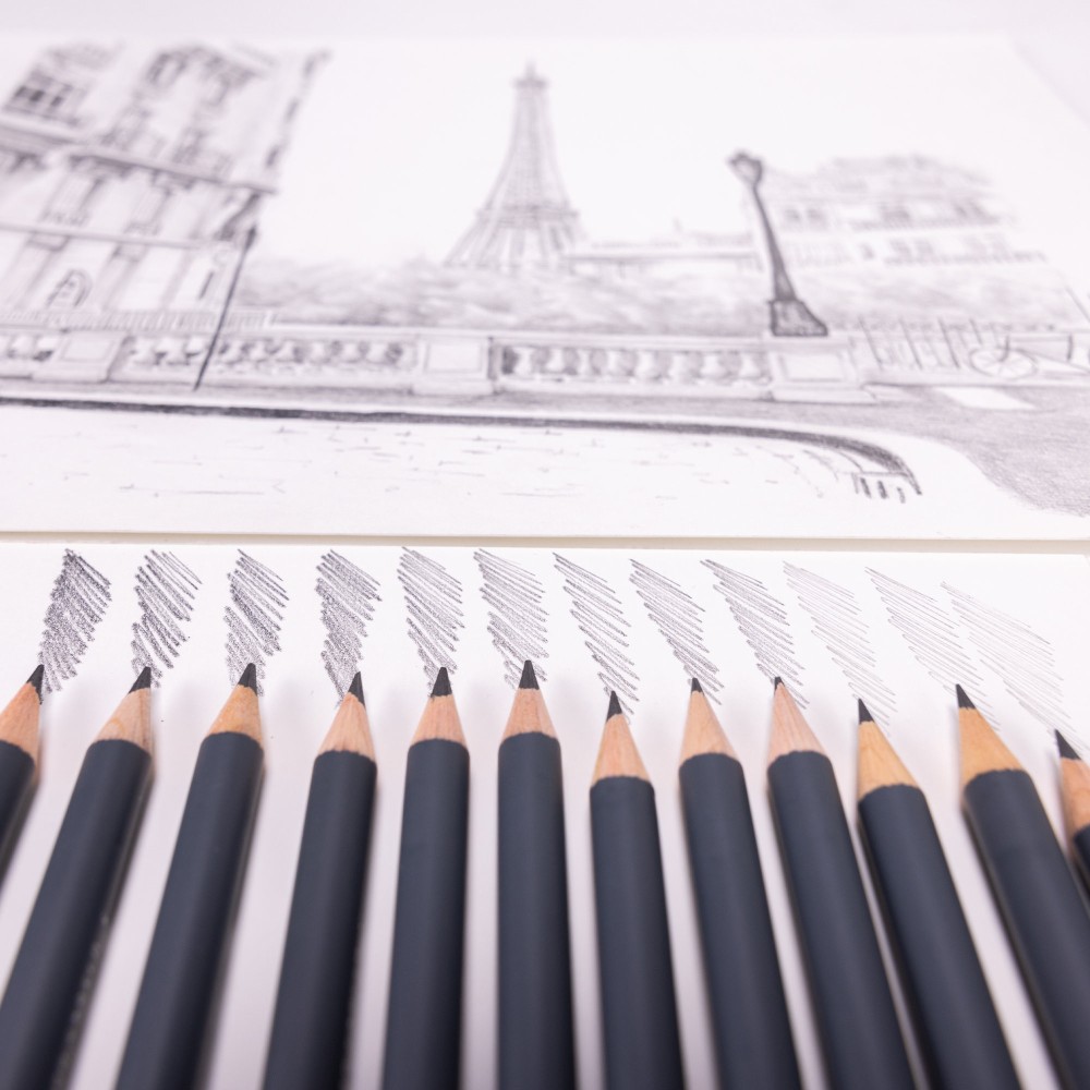 Sketching Pencils set - Conté à Paris - Graphite 12 pcs