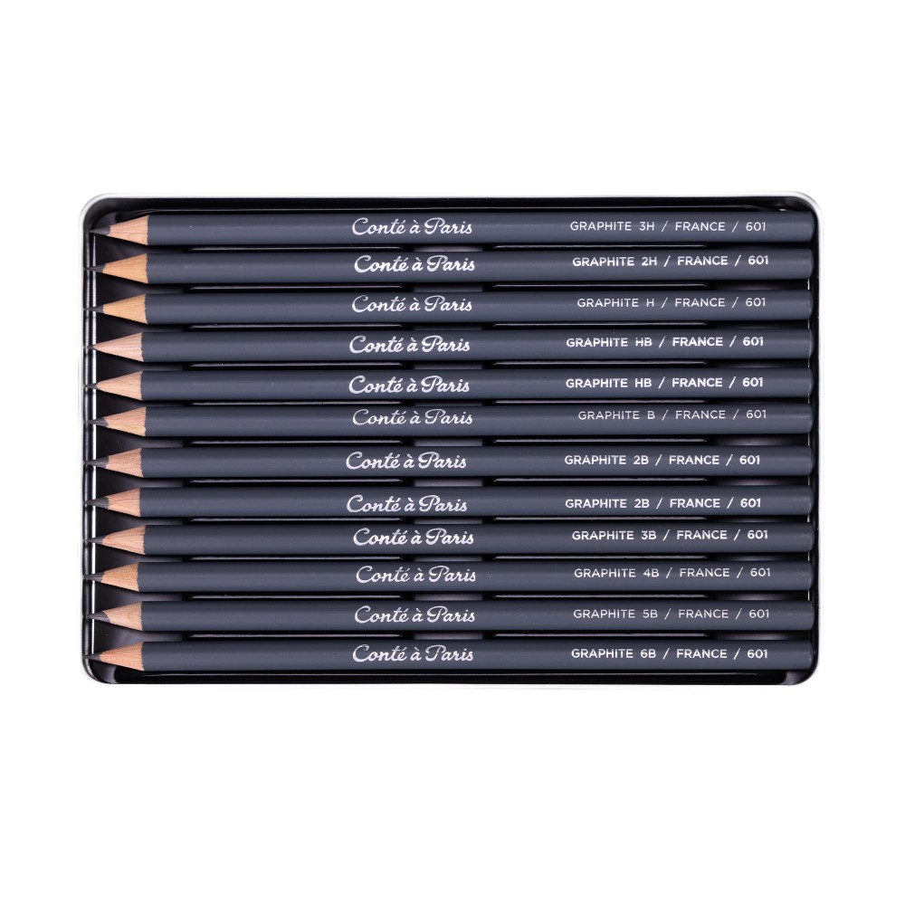 Sketching Pencils set - Conté à Paris - Graphite 12 pcs
