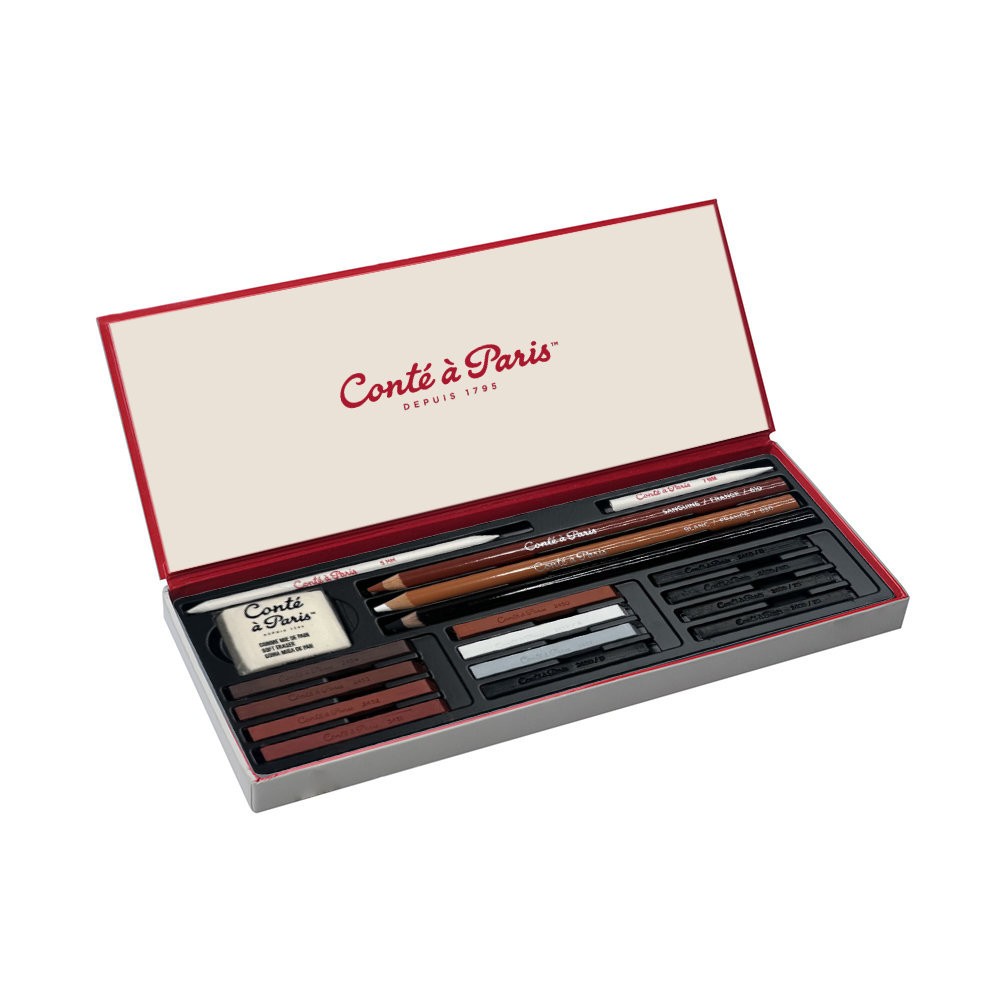 Sketching Box Set - Conté à Paris - 18 pcs
