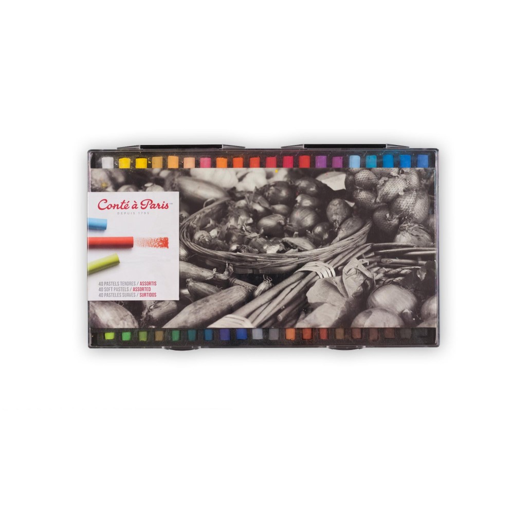 Zestaw pasteli Soft Pastels - Conté à Paris - 40 szt.
