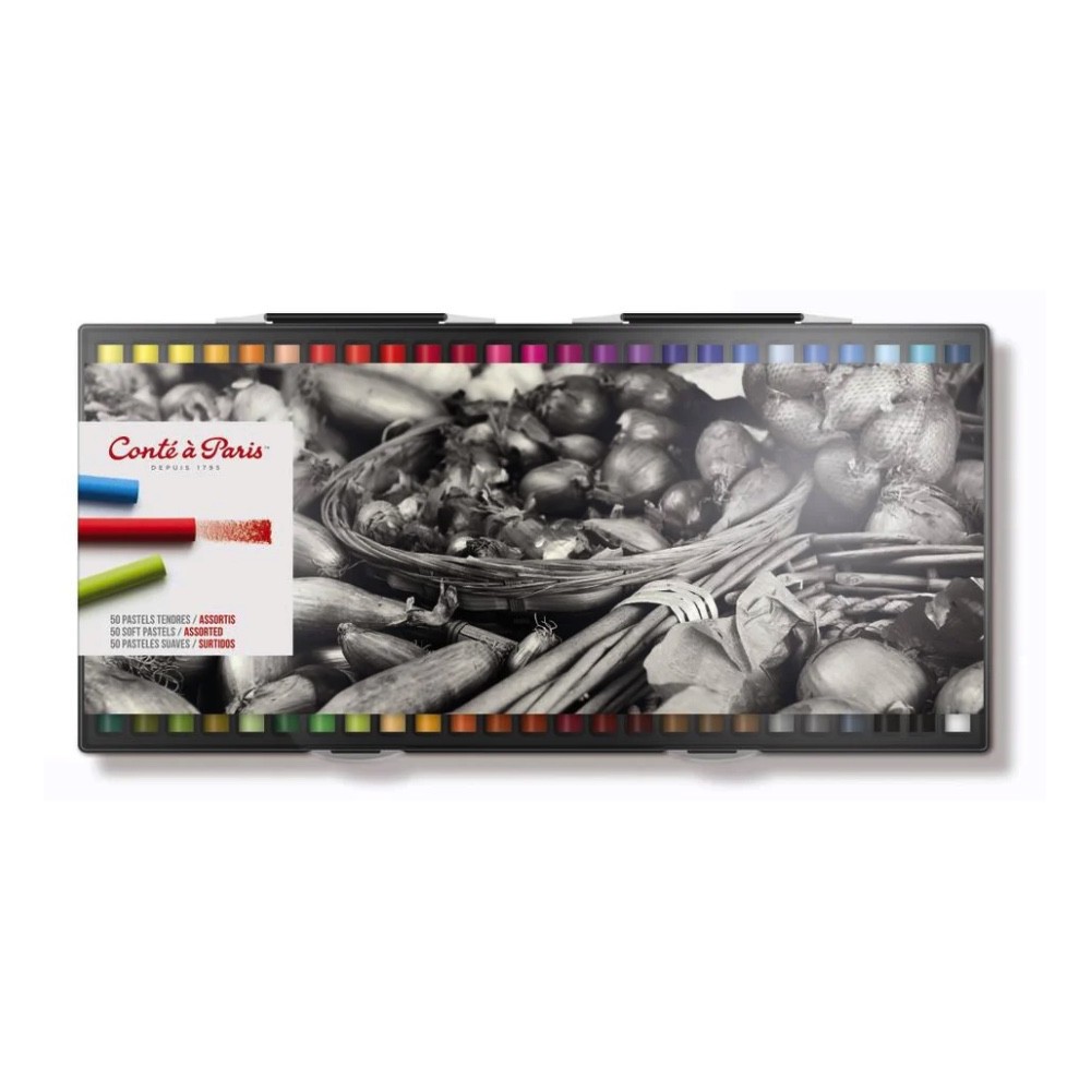 Zestaw pasteli Soft Pastels - Conté à Paris - 50 szt.