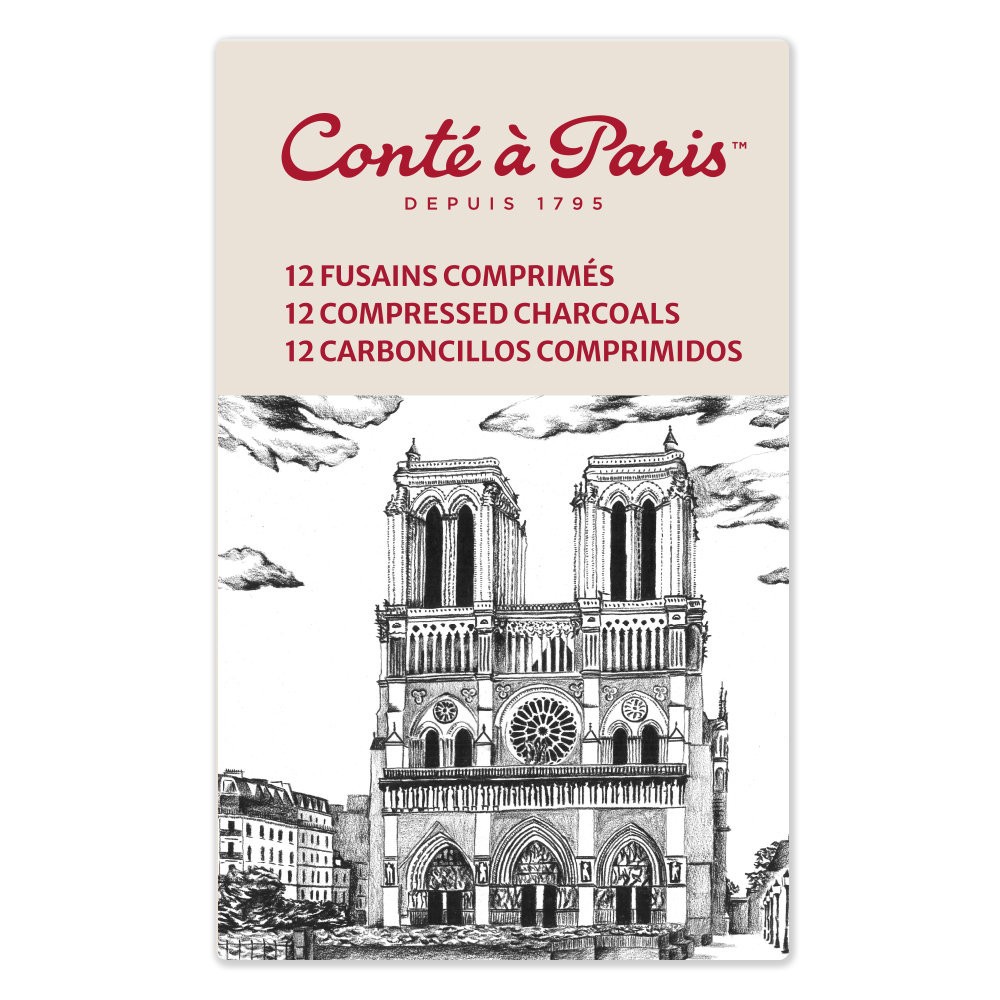 Zestaw węgli prasowanych 2359 - Conté à Paris - 12 szt.