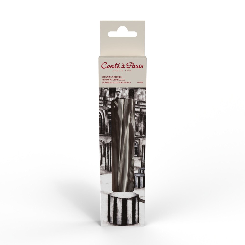 Set od Natural Charcoal - Conté à Paris - 11 mm 3 pcs
