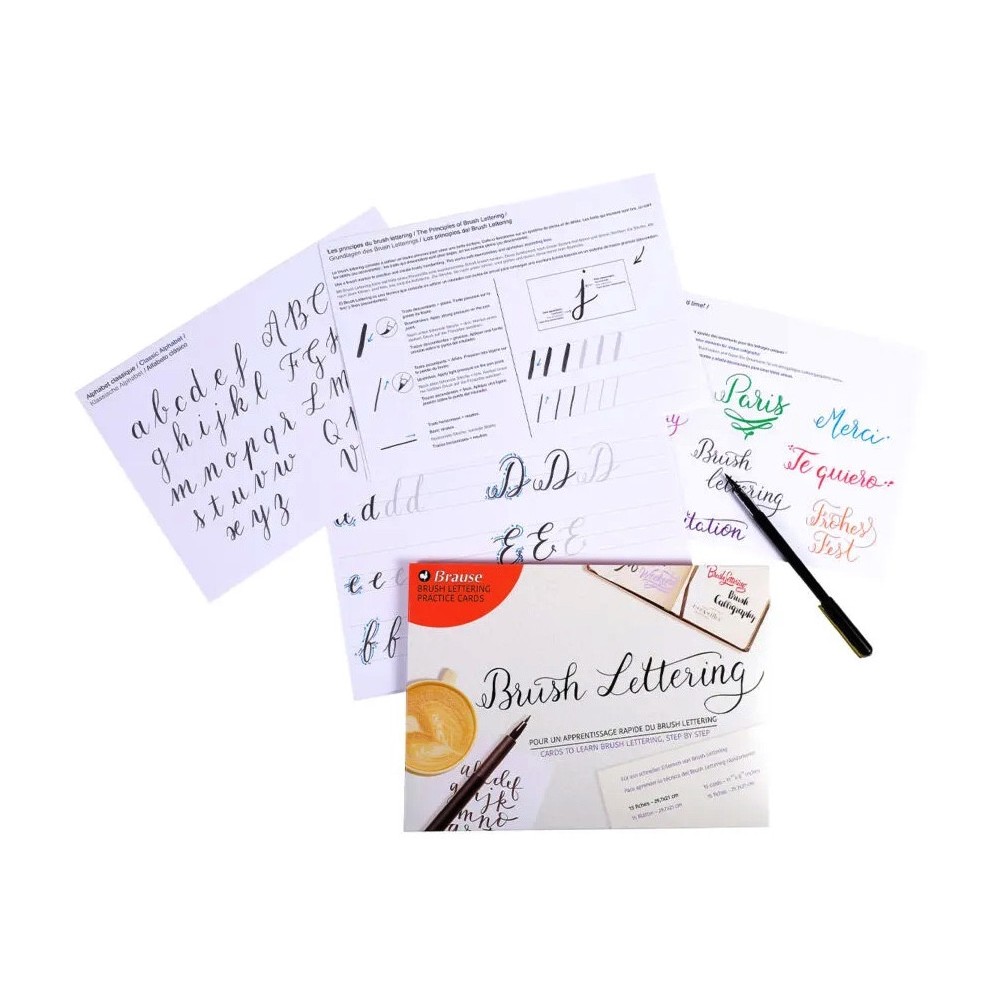 Brush Lettering Practice Cards - Brause