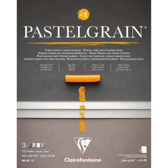PastelGrain paper pad No.1 - Clairefontaine - 24 x 30 cm 360 g 12 sheets