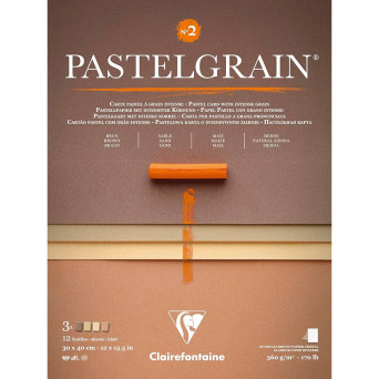 Papier do pasteli suchych PastelGrain No.2 - Clairefontaine - 30 x 40 cm 360 g 12 ark.