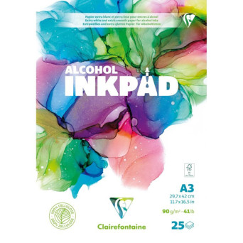 Alcohol Inkpad A3 - Clairefontaine - 90 g 25 sheets
