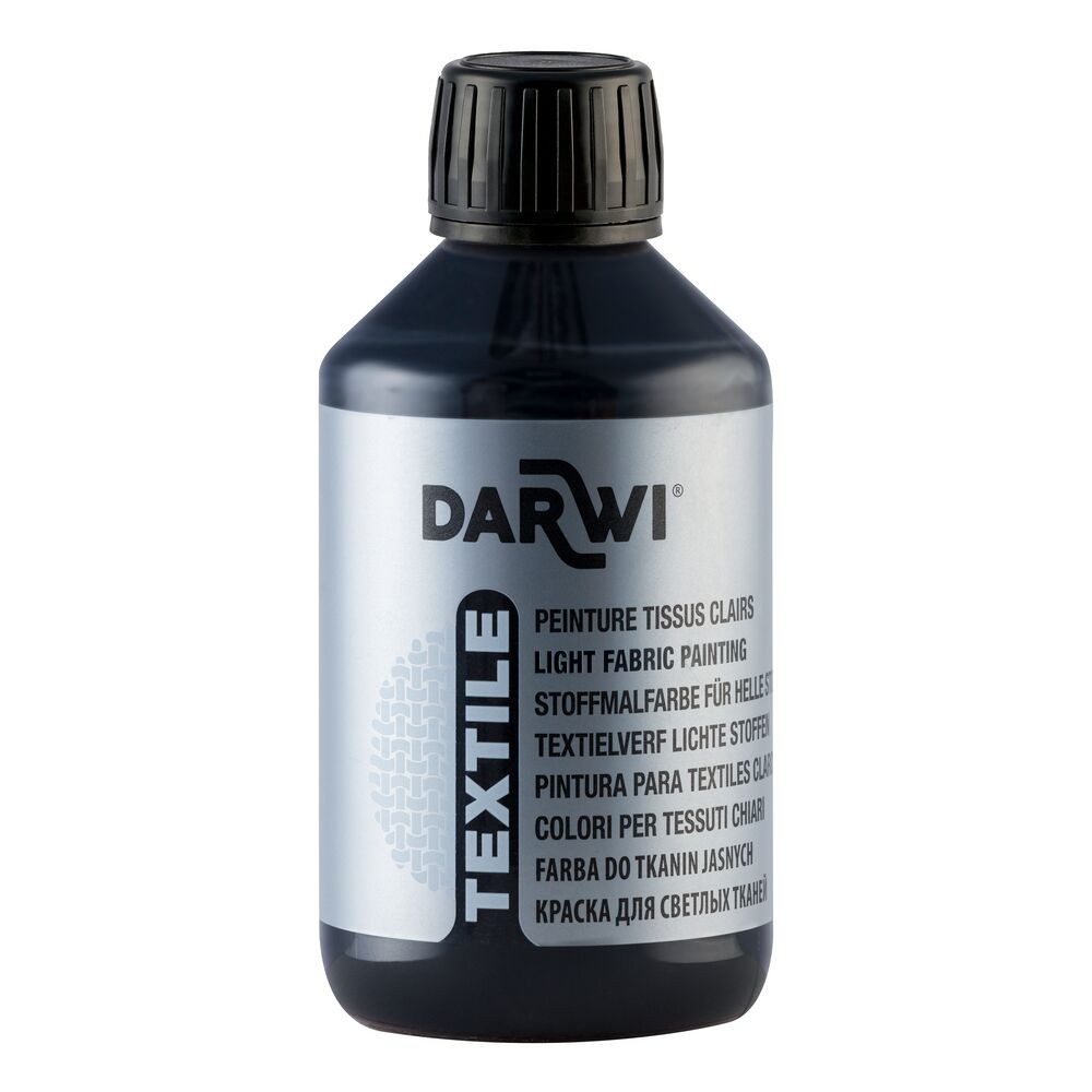 Fabric paint Textile - Darwi - Black 250 ml