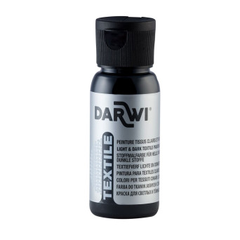 Farba do tkanin Textile - Darwi - Black 50 ml