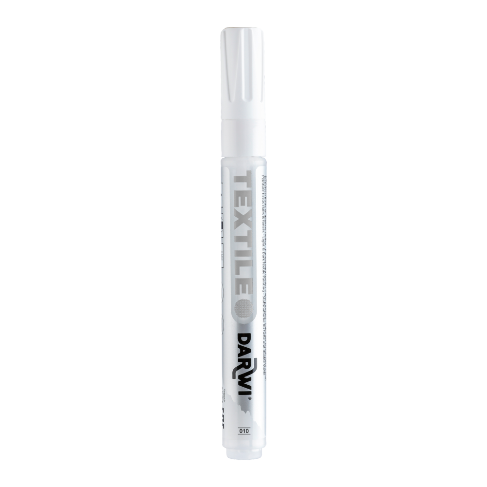 Textile fabric marker - Darwi - White 2 mm