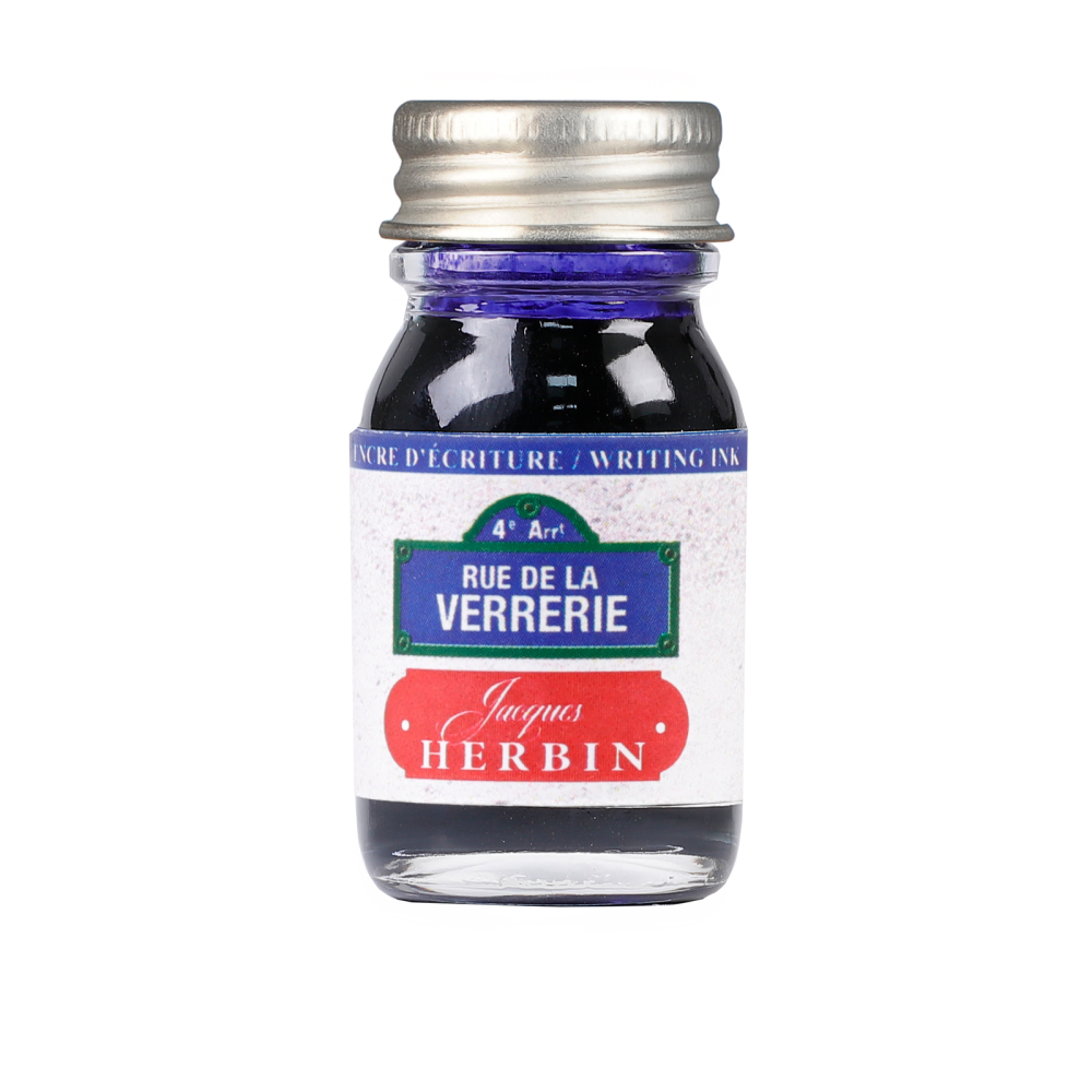 Ink bottle - J.Herbin - Rue de la Verrerie 10 ml