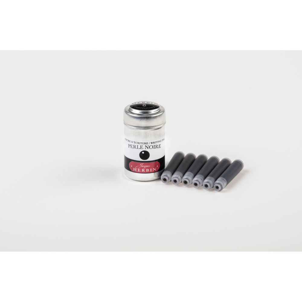 Naboje atramentowe - J.Herbin - Black 6 szt.