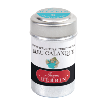Ink cartridges - J.Herbin - Bleu Calanque 6 pcs