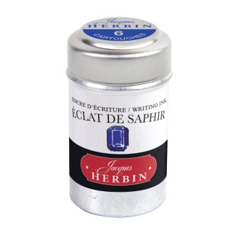Naboje atramentowe - J.Herbin - Sapphire Sparkle 6 szt.