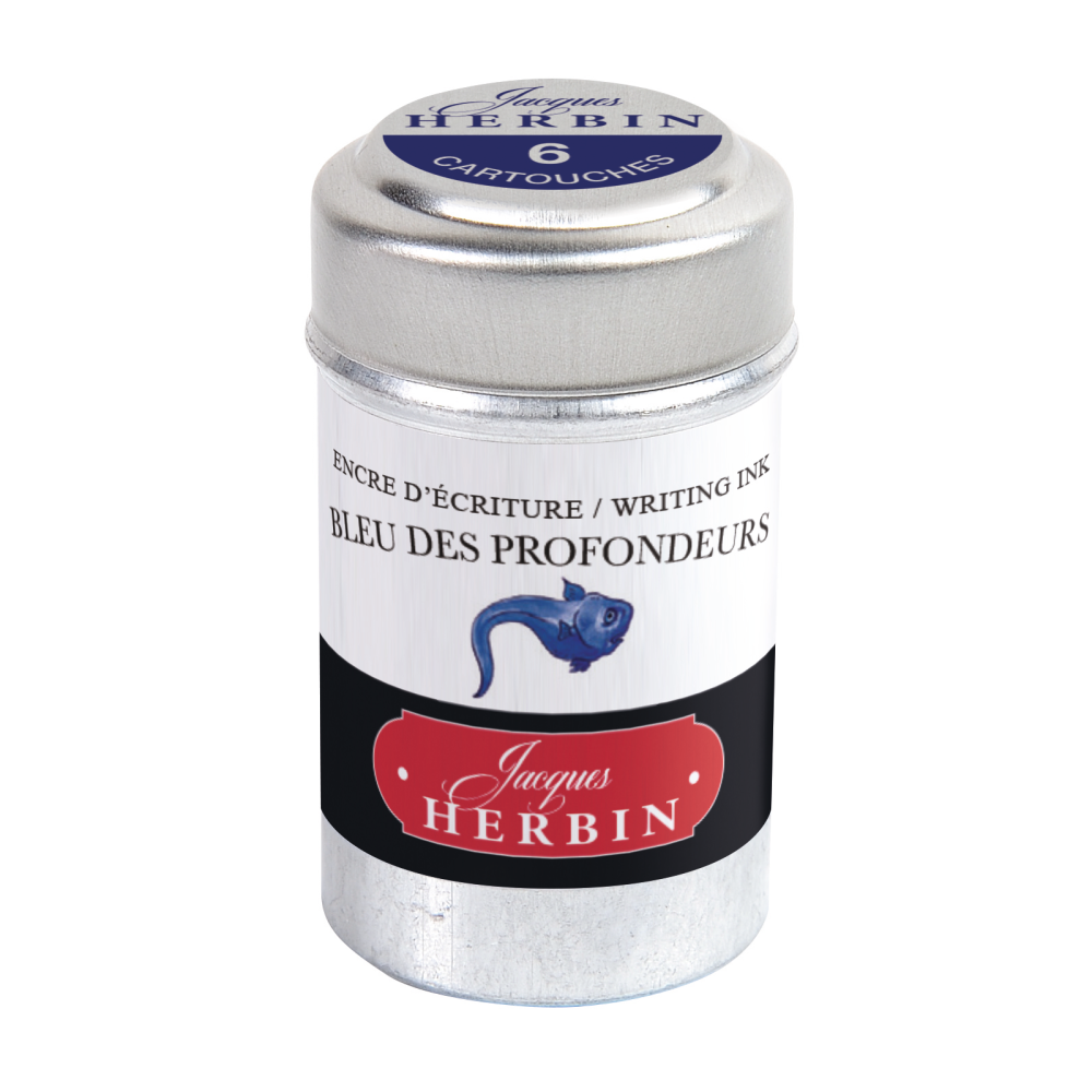 Naboje atramentowe - J.Herbin - Deep Blue 6 szt.