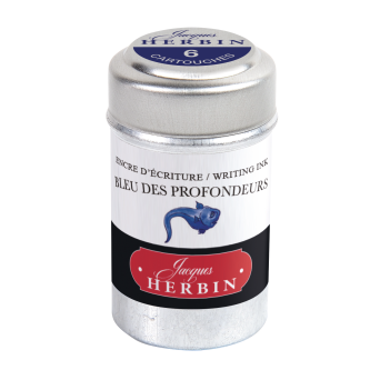 Naboje atramentowe - J.Herbin - Deep Blue 6 szt.